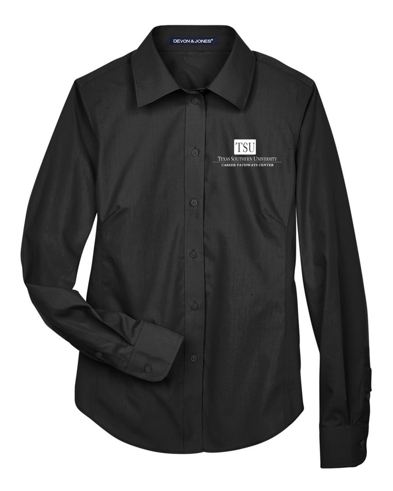 Women's Crown Collection® Broadcloth Woven Dress Shirt